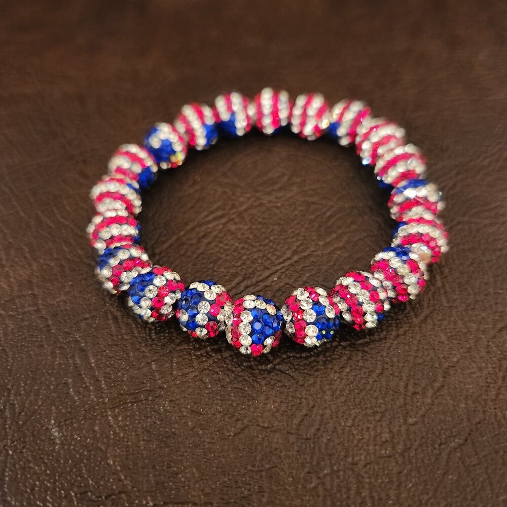 American Flag Stretch Bracelet